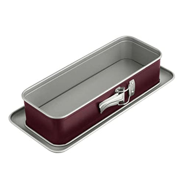 Dr. Oetker Königskuchen-Springform 30x12 cm Back-Liebe Bicolor – Mit Auslaufschutz für perfekte Rührkuchen, Grau/Rot, Dunkelviolett im Sale